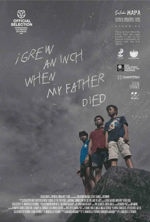 Movie poster "i grew an inch when my father died"