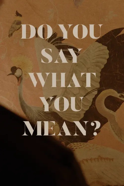 Movie poster "Do You Say What You Mean?"