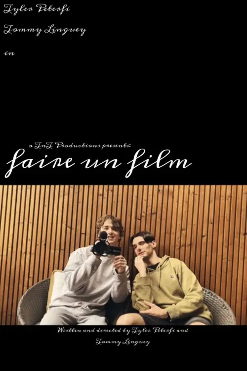 Movie poster "faire un film"