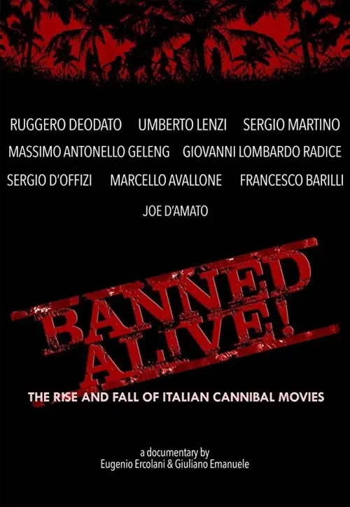 Movie poster "Banned Alive! The Rise and Fall of Italian Cannibal Movies"