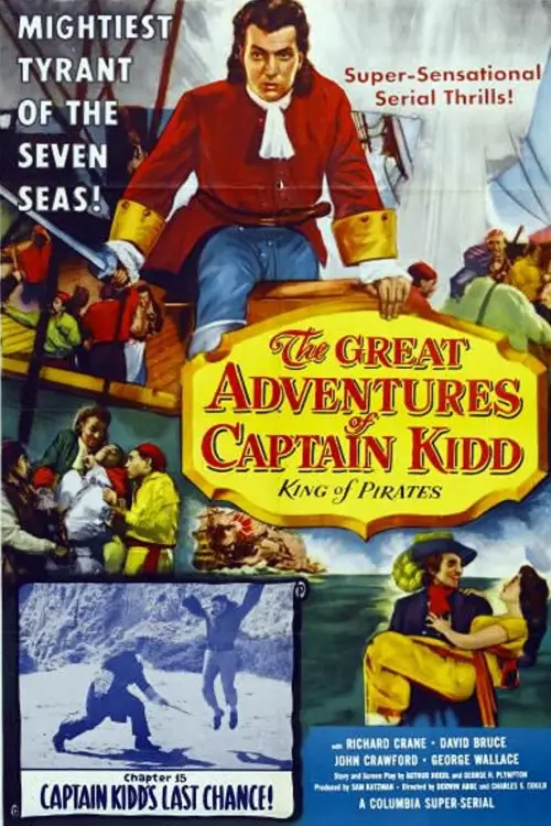 Movie poster "The Great Adventures of Captain Kidd"