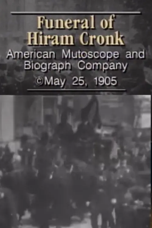 Movie poster "Funeral of Hiram Cronk"