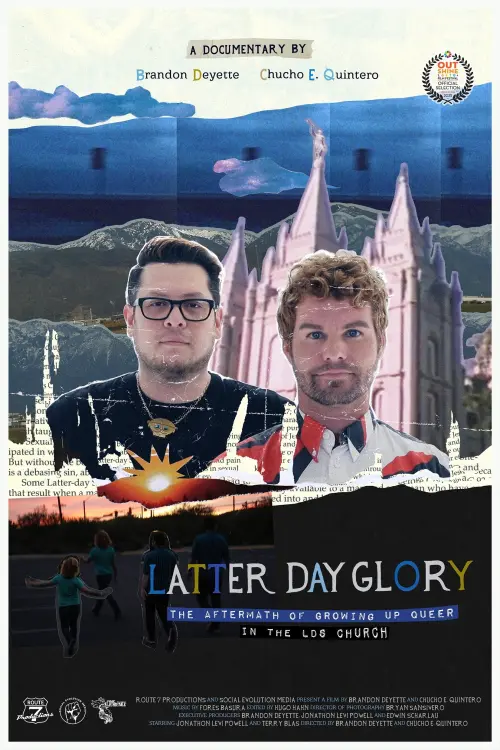 Movie poster "Latter-Day Glory: The Aftermath of Growing Up Queer in the LDS Church"