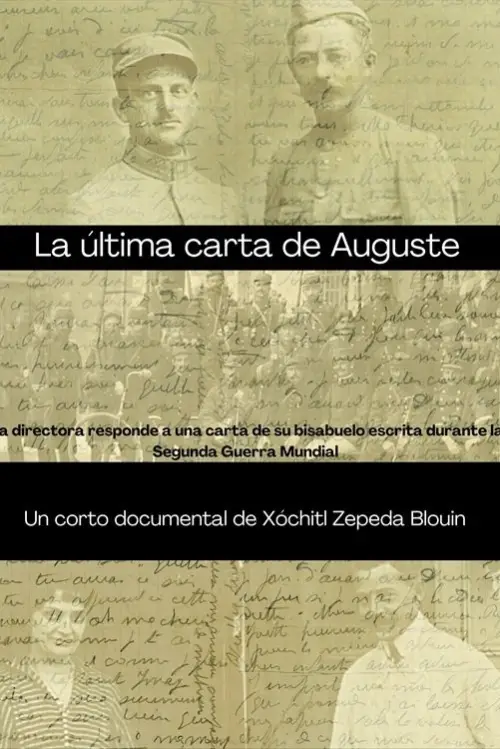 Movie poster "La última carta de Auguste"