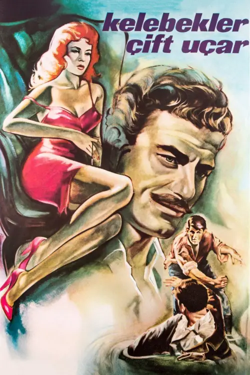 Movie poster "Kelebekler Çift Uçar"