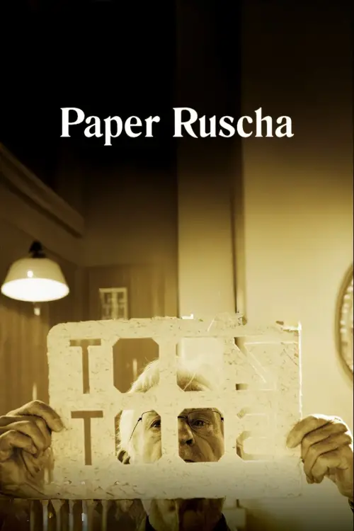 Movie poster "Paper Ruscha"