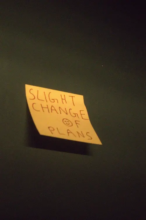 Movie poster "Slight Change Of Plans"