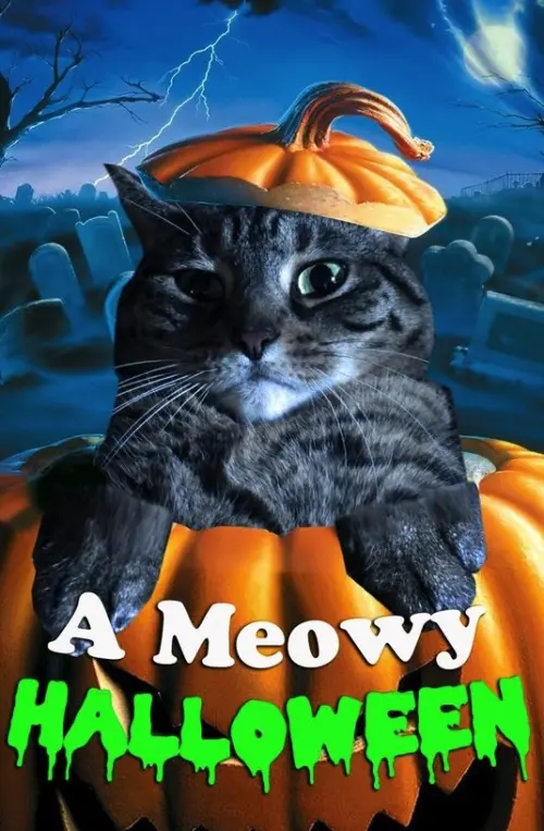 Movie poster "A Meowy Halloween"