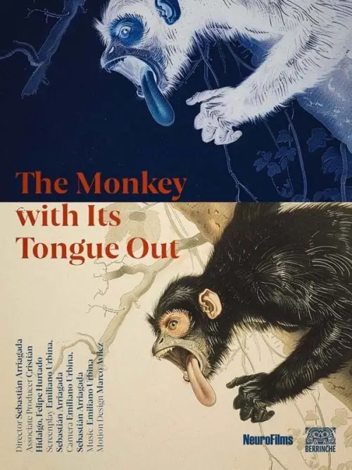 Movie poster "The Monkey with Its Tongue Out"