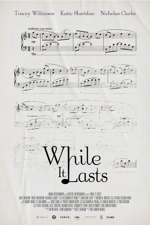 Movie poster "While It Lasts"