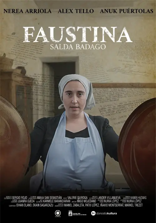 Movie poster "Faustina. Salda badago!"