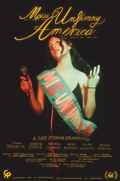 Movie poster "Miss Unfunny America"