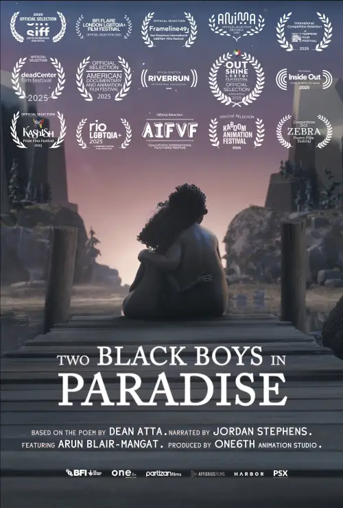 Movie poster "Two Black Boys in Paradise"