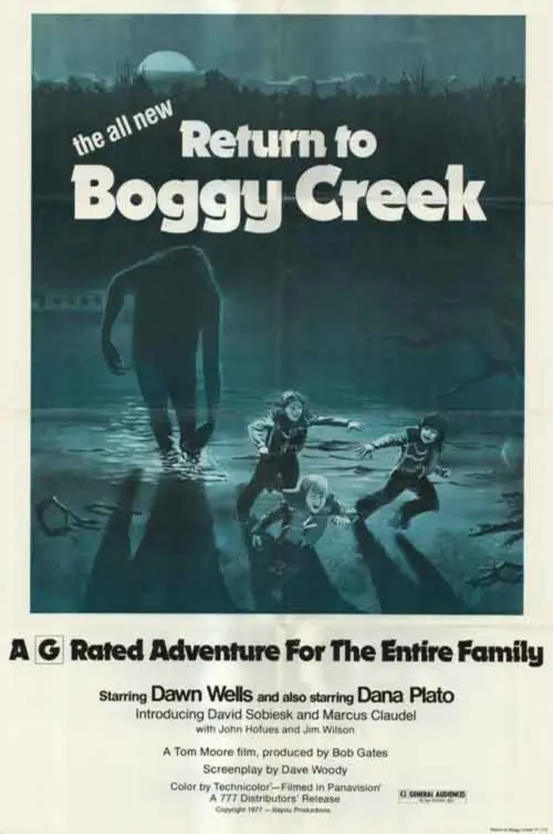 Movie poster "Return to Boggy Creek"