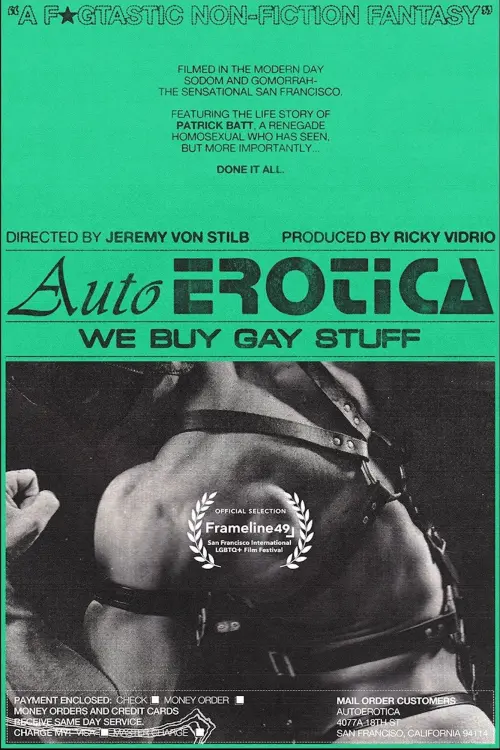 Movie poster "AutoErotica: We Buy Gay Stuff"