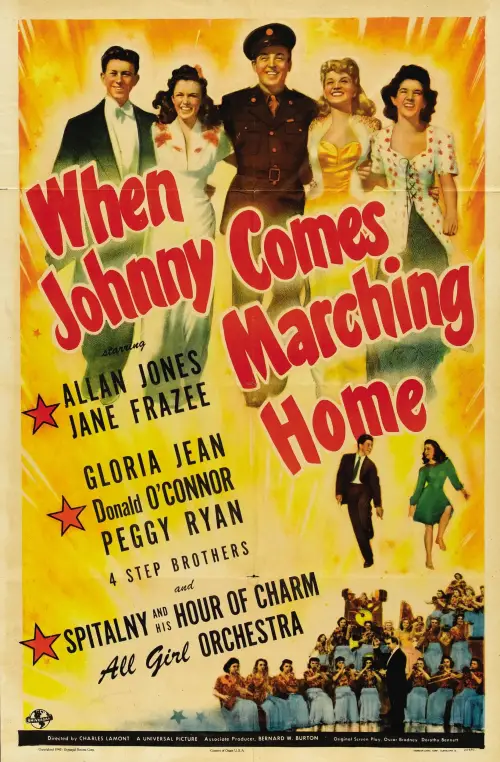 Movie poster "When Johnny Comes Marching Home"