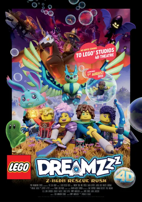 Movie poster "LEGO DREAMZzz Z-Blob Rescue Rush 4D"