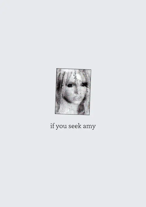 Movie poster "if you seek amy"