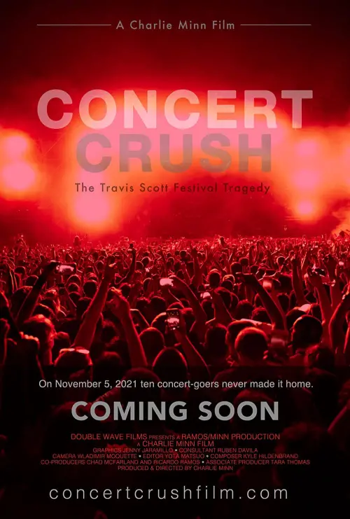 Movie poster "Concert Crush: The Travis Scott Festival Tragedy"