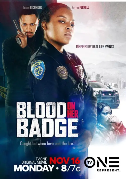 Movie poster "Blood on Her Badge"
