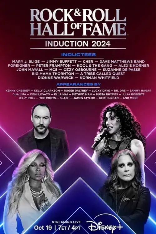Movie poster "2024 Rock & Roll Hall of Fame Induction Ceremony"