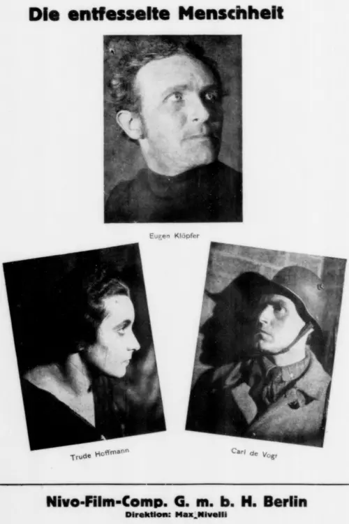 Movie poster "Die entfesselte Menschheit"