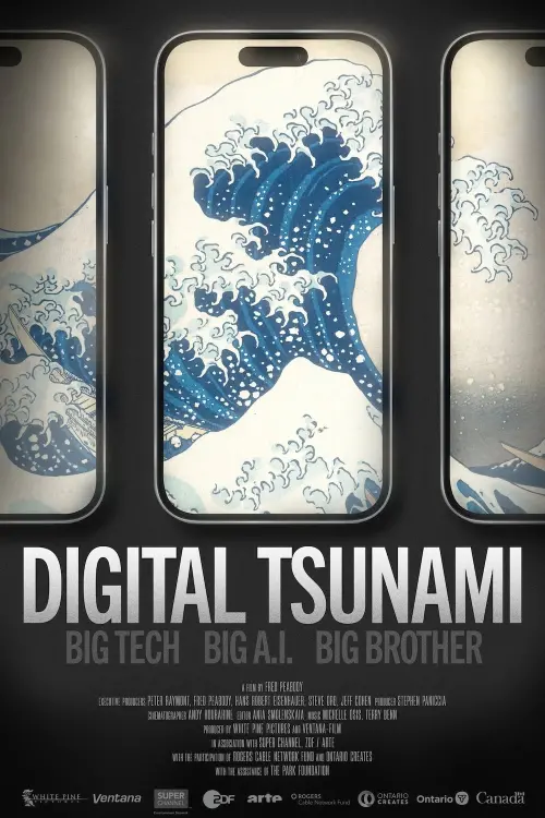Movie poster "Digital Tsunami: Big Tech, Big AI, Big Brother"