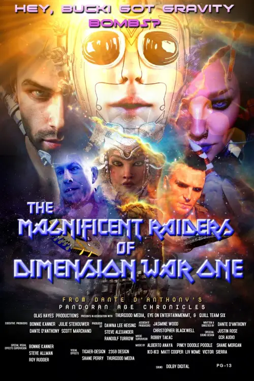 Movie poster "The Magnificent Raiders of Dimension War One"