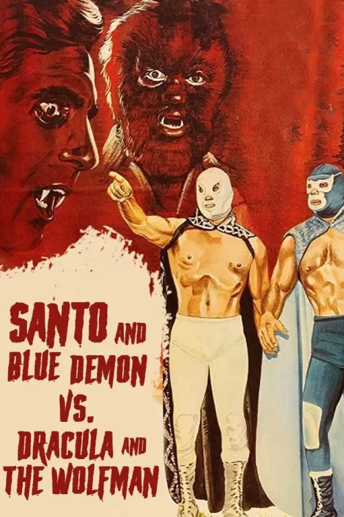 Movie poster "Santo and Blue Demon vs. Dracula and the Wolf Man"