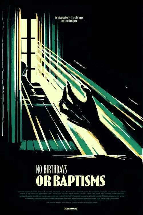 Movie poster "No Birthdays or Baptisms"