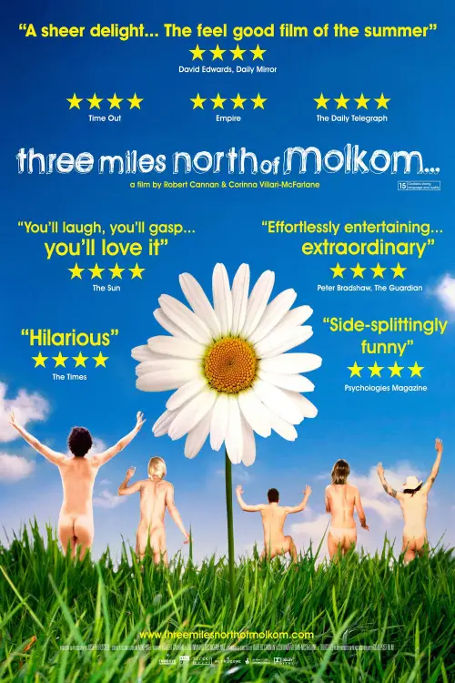 Movie poster "Three Miles North of Molkom"