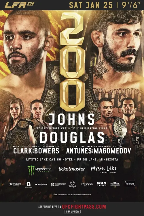 Movie poster "LFA 200: Johns vs. Douglas"