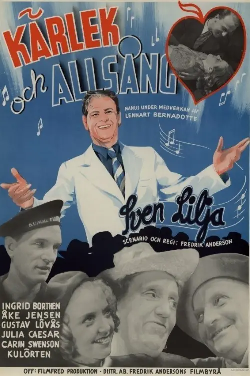 Movie poster "Kärlek och allsång"