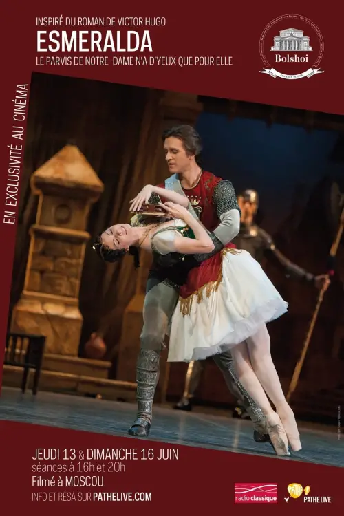 Movie poster "Bolshoi Theatre: ballet Esmeralda"
