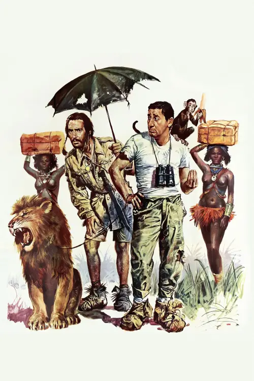 Movie poster "Will Our Heroes Be Able to Find Their Friend Who Has Mysteriously Disappeared in Africa?"