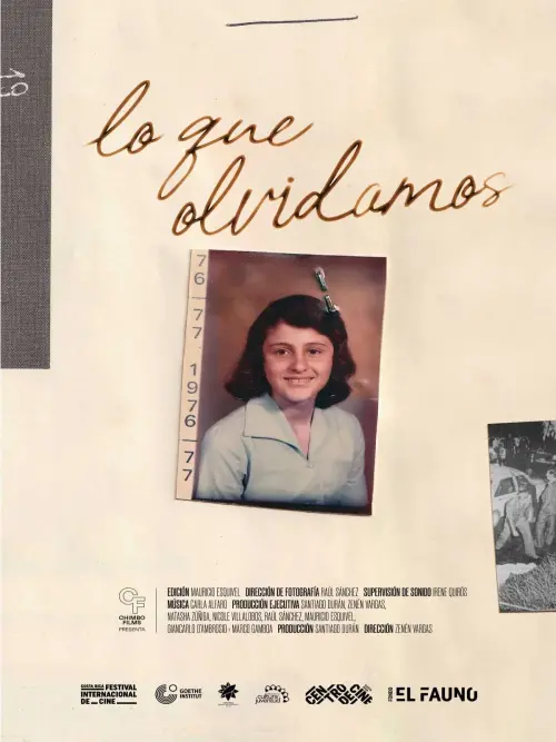 Movie poster "Lo que olvidamos"