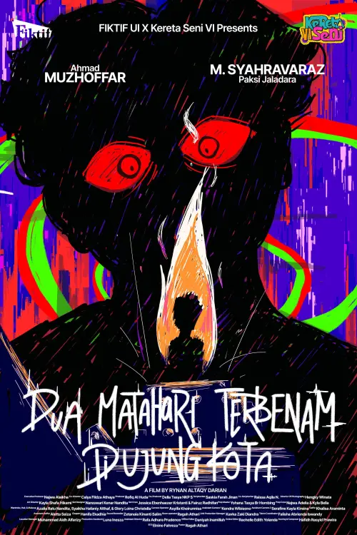 Movie poster "Dua Matahari Terbenam di Ujung Kota"