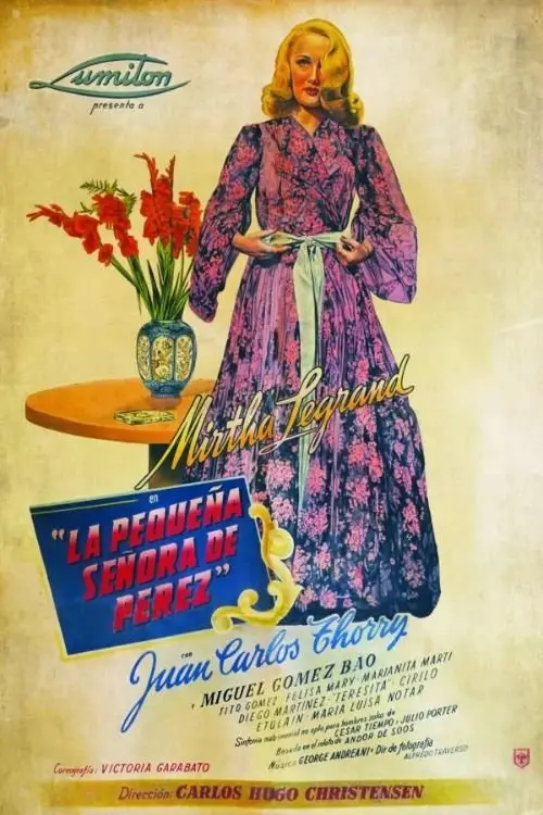 Movie poster "La pequeña señora de Pérez"