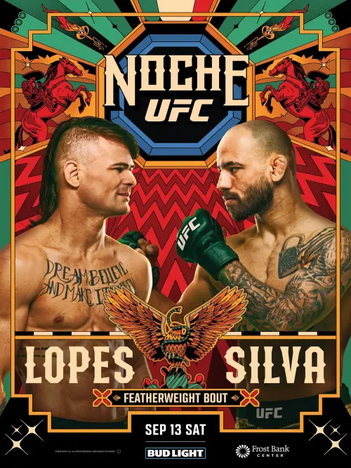 Movie poster "UFC Fight Night 259: Lopes vs. Silva"