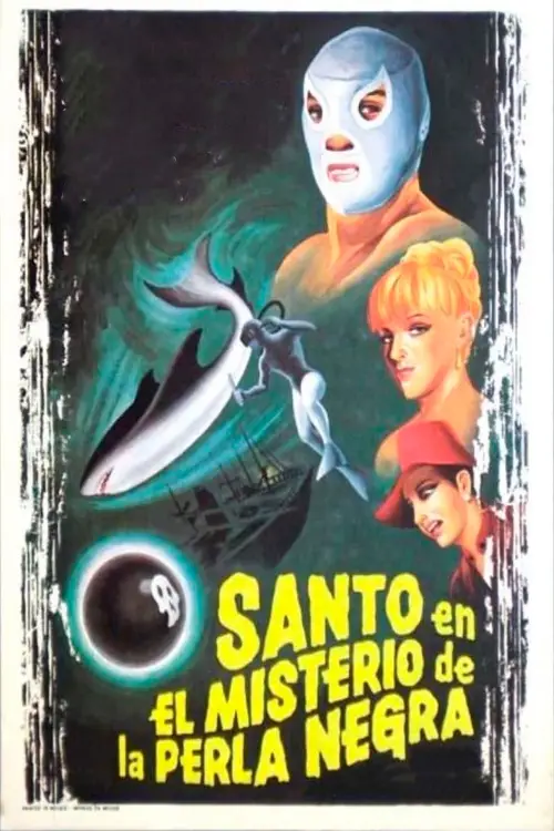 Movie poster "Santo in the Mystery of the Black Pearl"