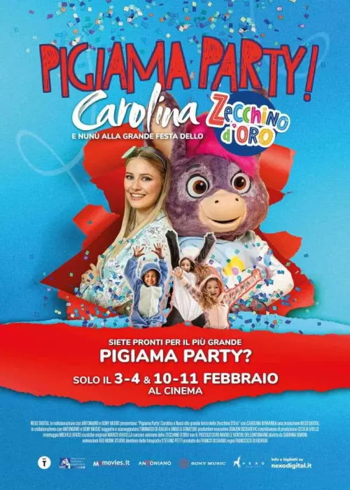 Movie poster "Pigiama Party! Carolina e Nunù alla grande festa dello Zecchino d