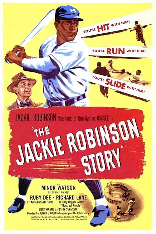 Movie poster "The Jackie Robinson Story"