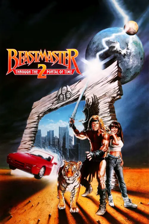 Movie poster "Beastmaster 2: Through the Portal of Time"
