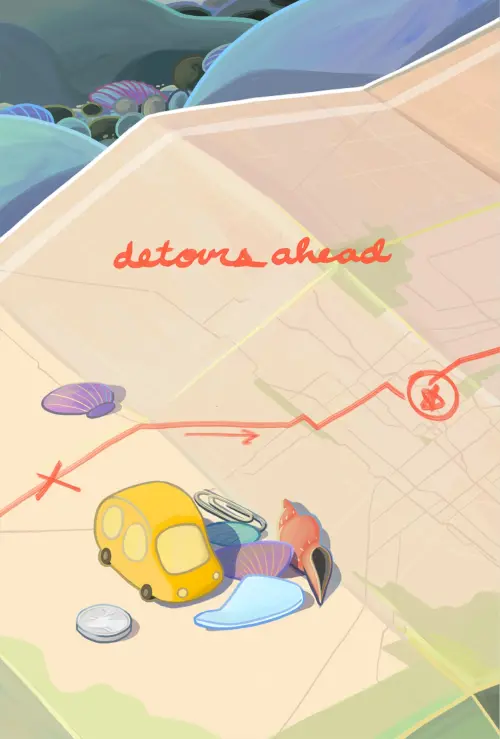 Movie poster "Detours Ahead"