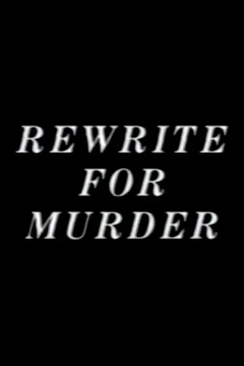 Movie poster "Rewrite for Murder"