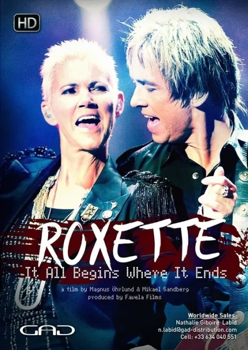 Movie poster "Roxette: It All Begins Where It Ends"