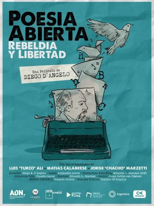 Movie poster "Poesía abierta, rebeldía y libertad"