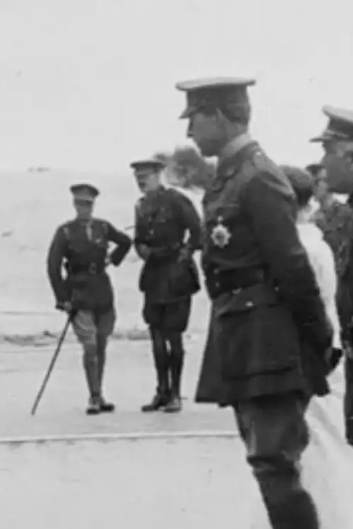 Movie poster "The King Visits His Armies in the Great Advance"