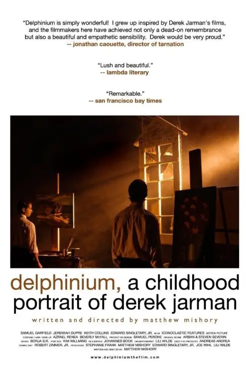 Movie poster "Delphinium: A Childhood Portrait of Derek Jarman"