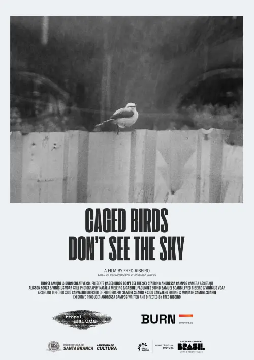 Movie poster "Pássaros Enjaulados Não Veem o Céu"